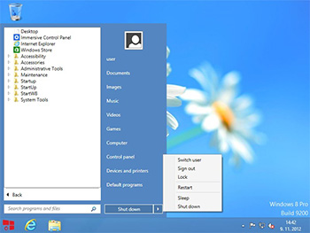 StartW8 — альтернативное меню «Пуск» для Windows 8